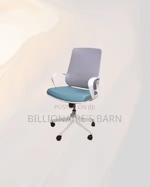 Practical White Mid Back Mesh Office Chair for Modern Workspace Appeal