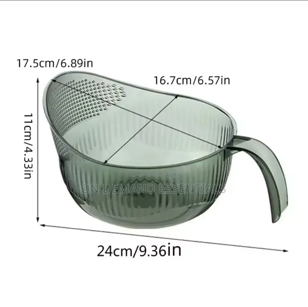 Acrylic Rice Washing Bowl/ Colander
