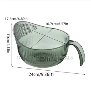 Acrylic Rice Washing Bowl/ Colander