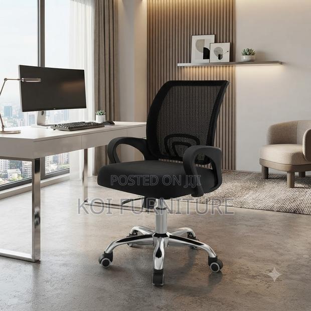 Office Chairs; Clerical Mesh Adjustable Home Office Recliner Chair - thumbnail 4