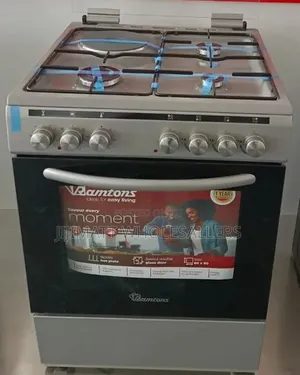 50*55 Ramtons 3g+1e Silver Standing Cooker- Rc/906
