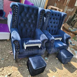 Pedicure Chair Sets Navy Blue