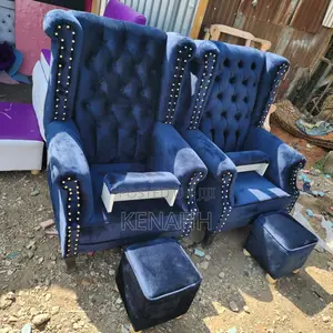 Pedicure Chair Sets Navy Blue
