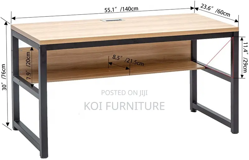 Office Table; Home Office Study Desk With Book Shelf