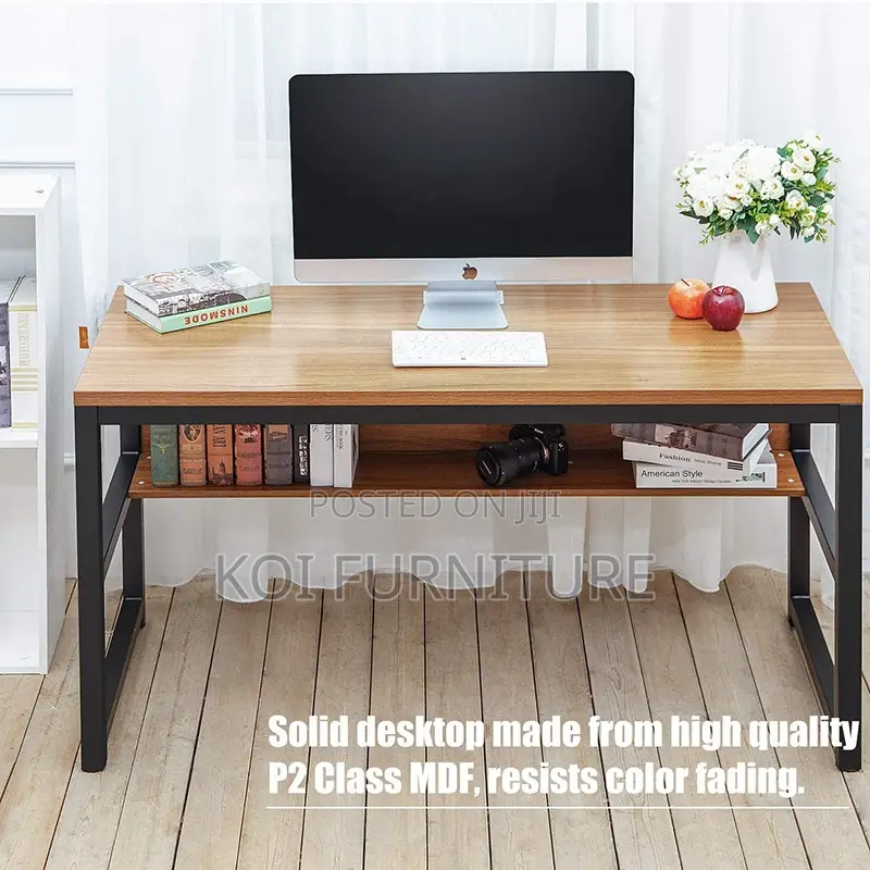 Office Table; Home Office Study Desk With Book Shelf