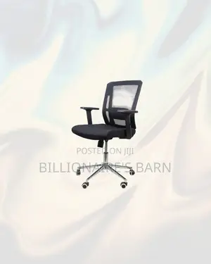 Practical Barn Origin Chair Mid Back Chrome -Modern Workspace Appeal