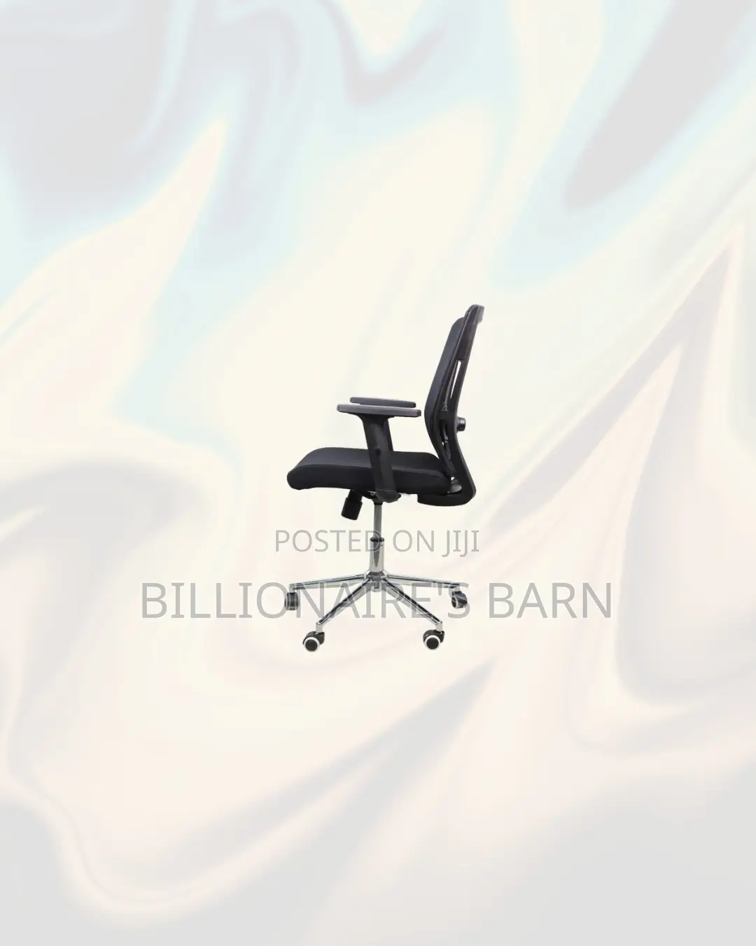 Practical Barn Origin Chair Mid Back Chrome -Modern Workspace Appeal