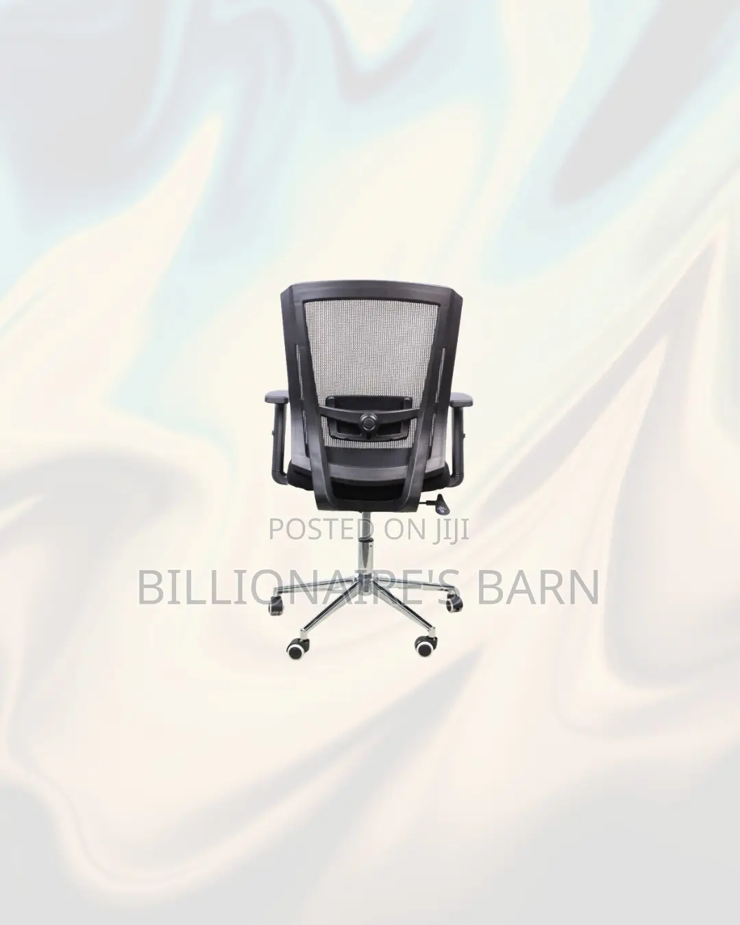 Practical Barn Origin Chair Mid Back Chrome -Modern Workspace Appeal