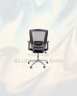 Practical Barn Origin Chair Mid Back Chrome -Modern Workspace Appeal