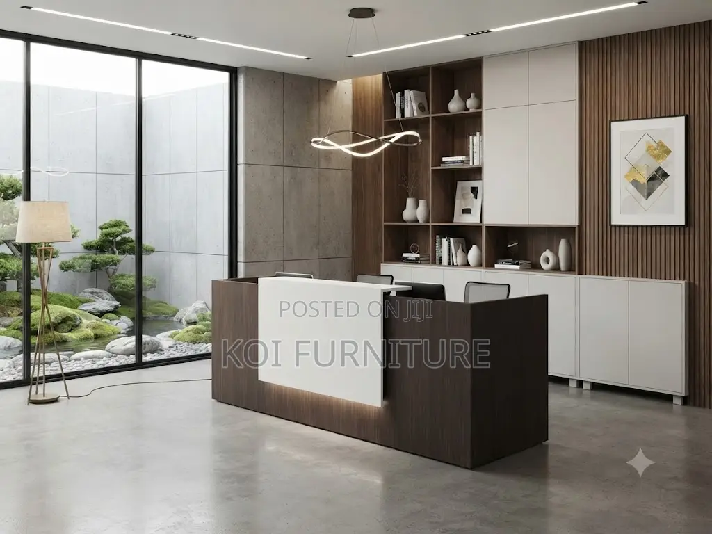 Reception Desk; 1.6 Meters White Office Reception Desk With Drawers