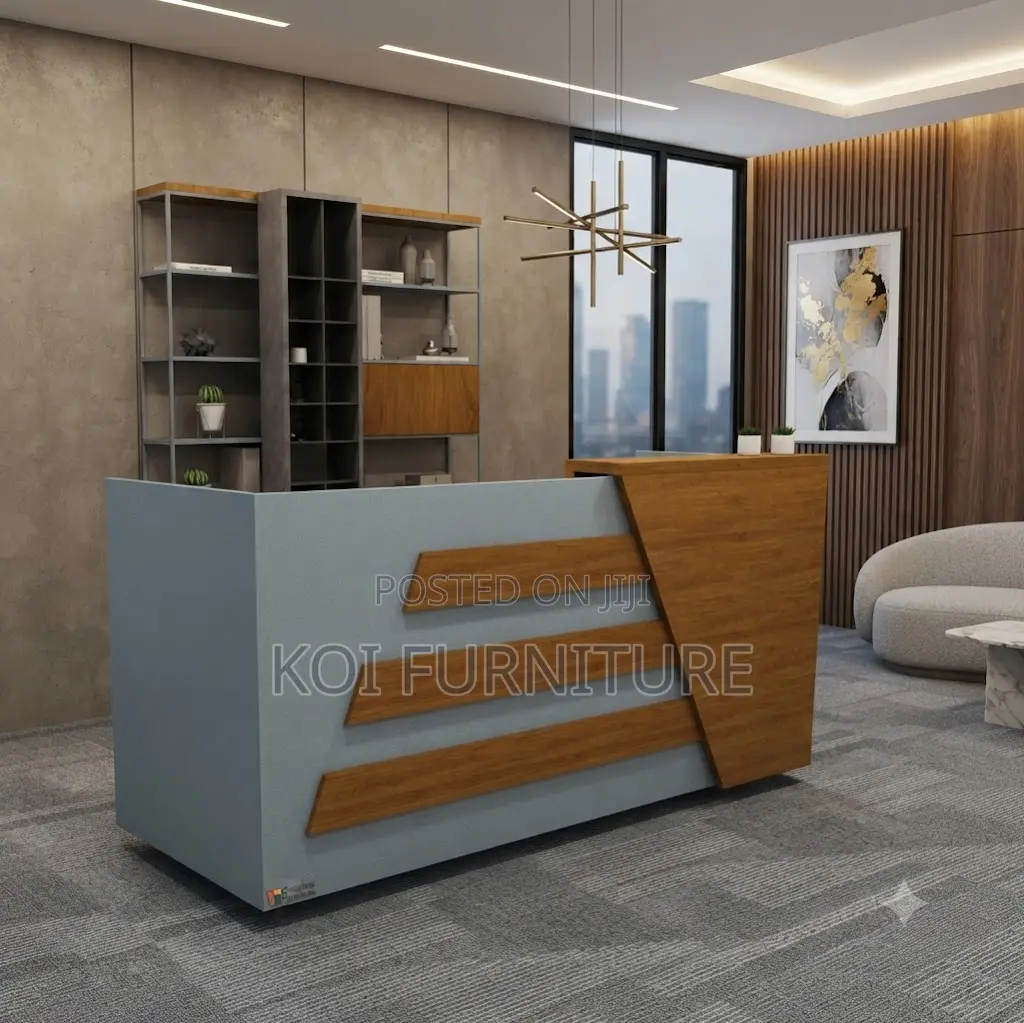 Reception Desk; 1.6 Meters White Office Reception Desk With Drawers