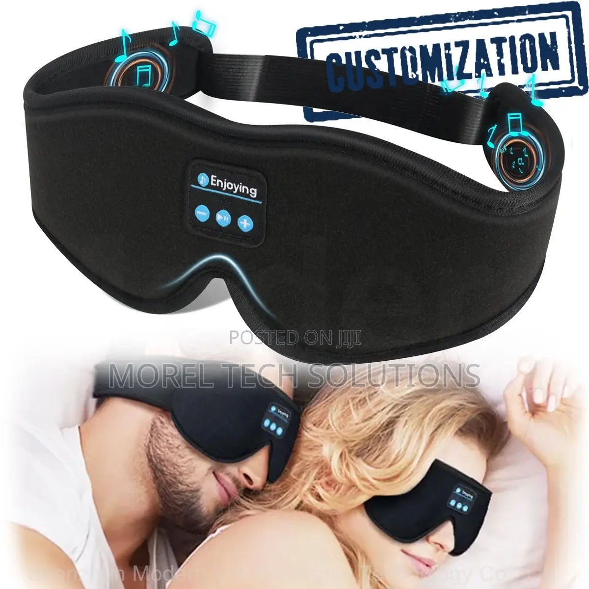 3D Bluetooth Sleep Eye Mask With Ultra-Soft Wireless Sleep Headphones