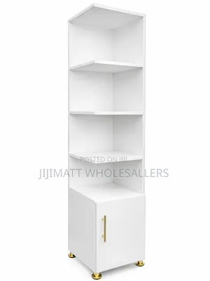 Executive White Book Shelves