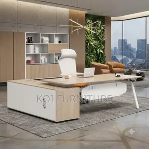 Office Desk; 1.6 Meter Executive Office Desk With Built in Storage