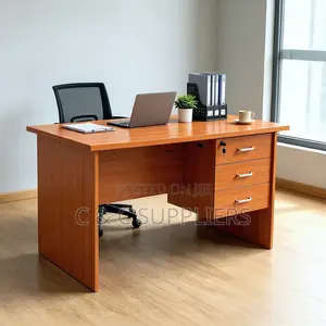 Brown Home Clerical Desk With Drawers