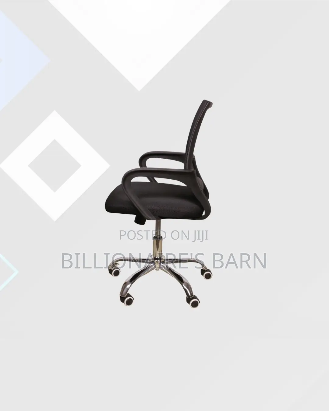 Practical Secretarial Mesh Office Chair Design Smooth Swivel Movement