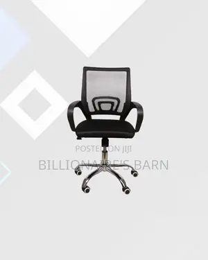 Practical Secretarial Mesh Office Chair Design Smooth Swivel Movement