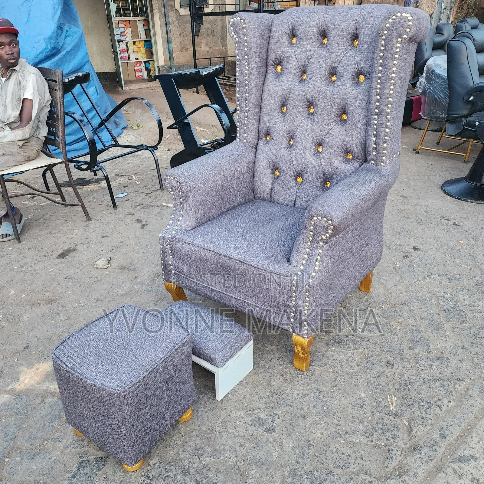 Pedicure Chair Grey 3 in One
