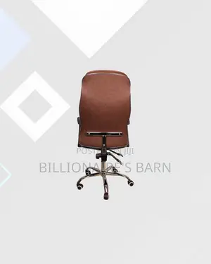 Practical Executive Leather Chair High Back for Smooth Swivel Movement