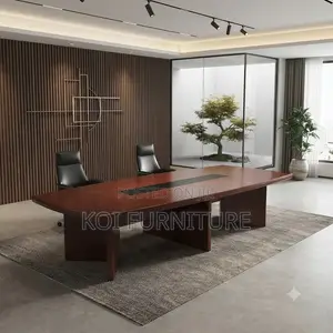Boardroom Table; 3000MM Executive Mahogany Boardroom Staff Table