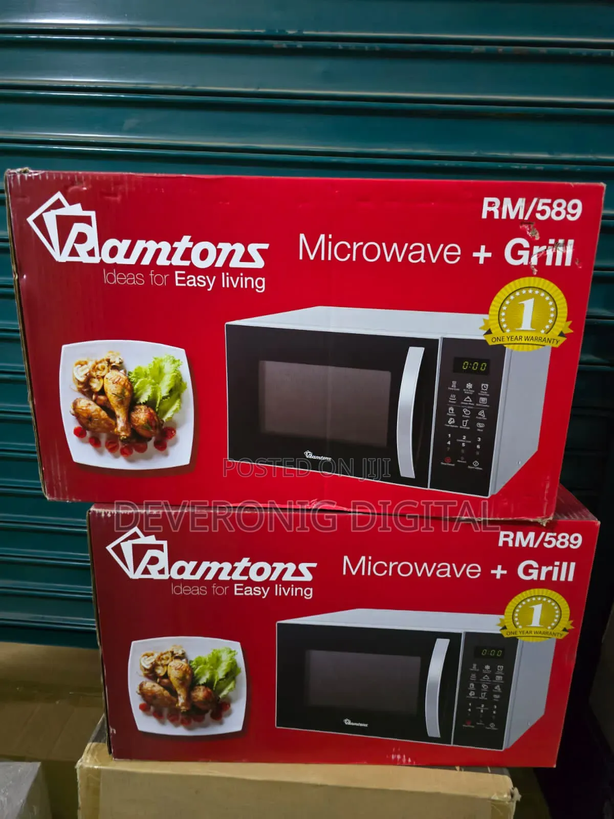 Ramtons 23Litres RM589 Microwave With Grill RM589 (SILVER)