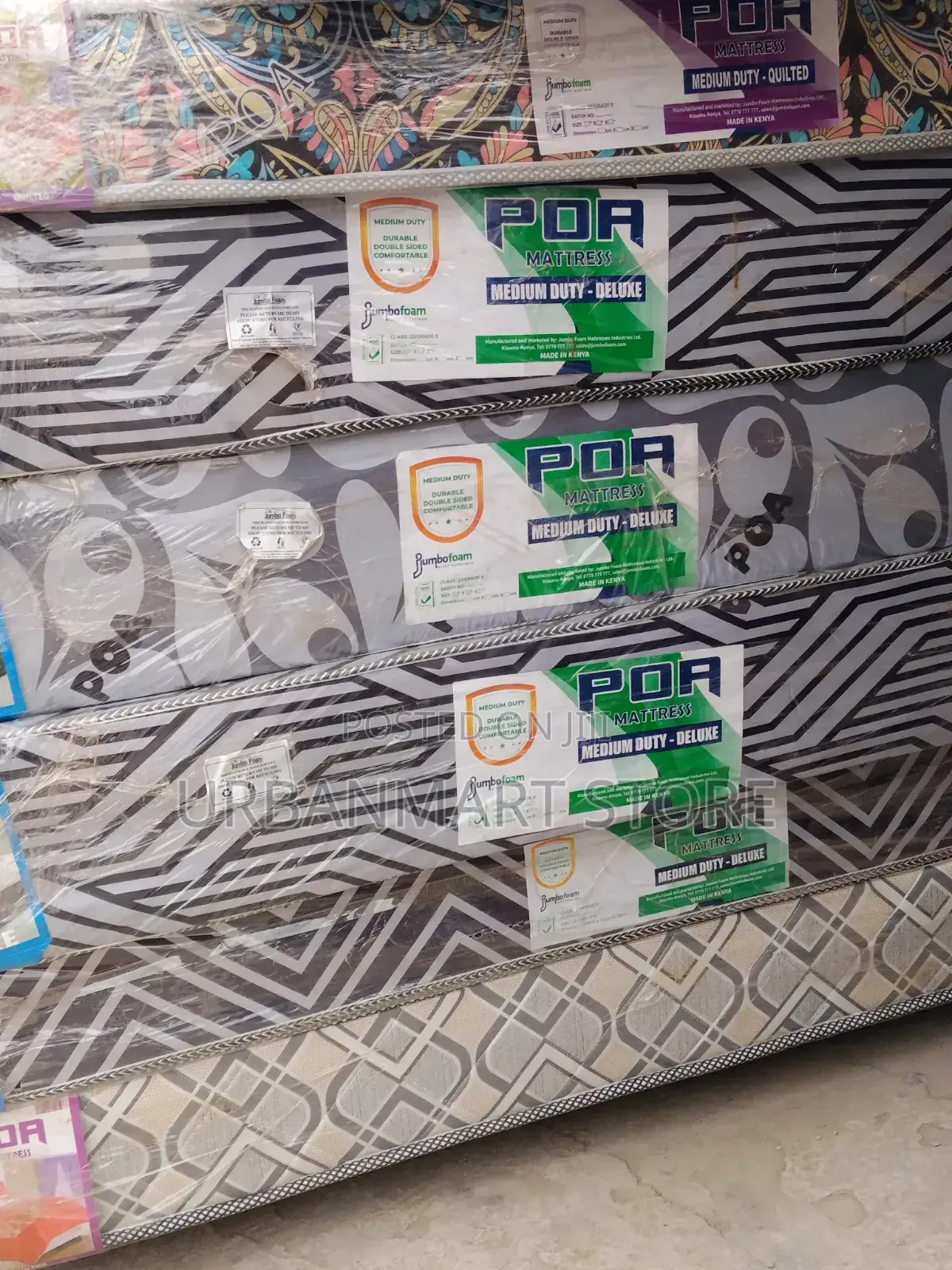 Poa Jumbo Foam Mattress 8 Inches 5 by 6 Size