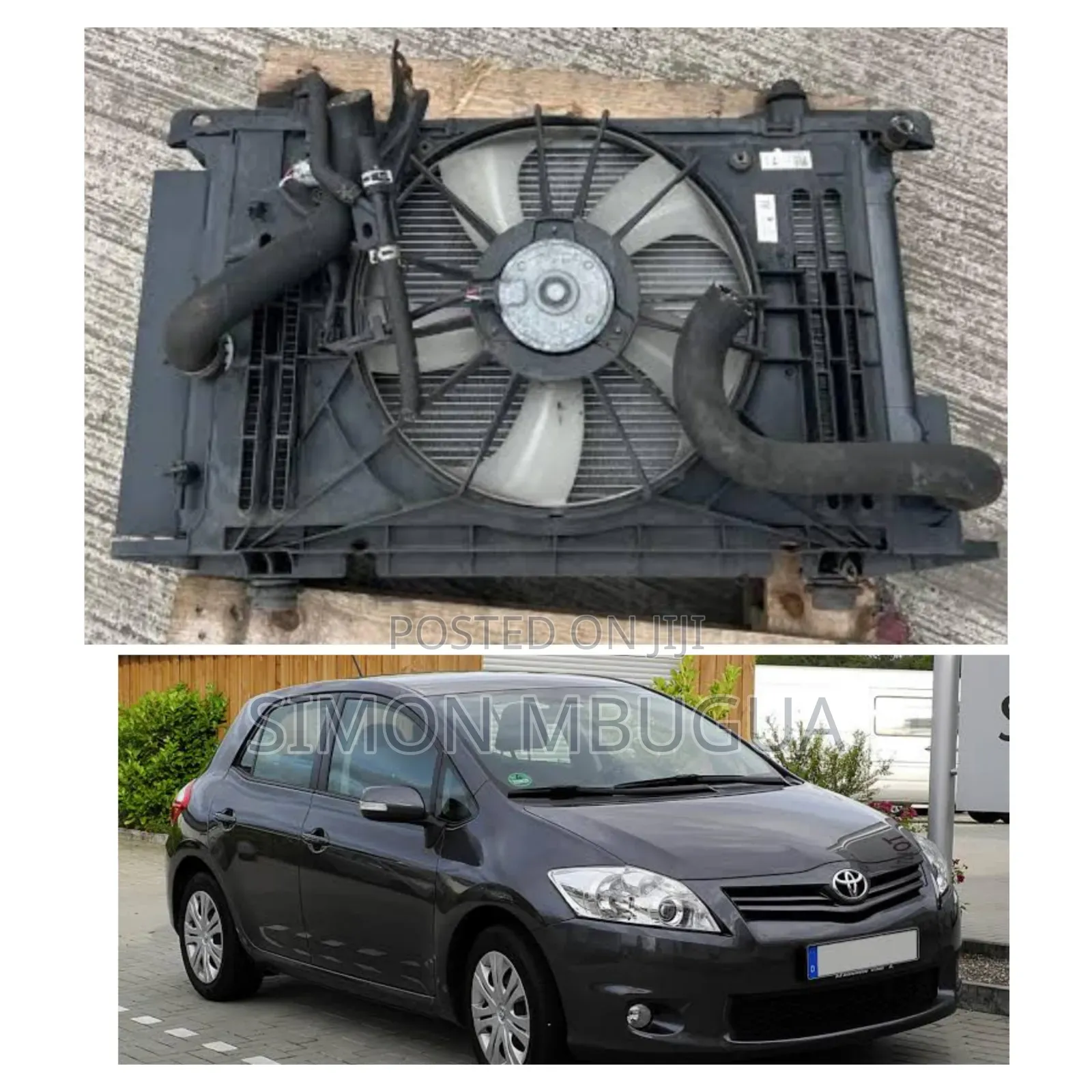 Toyota Auris 2007-2010radiator Complete (Radiator,AC,fan)