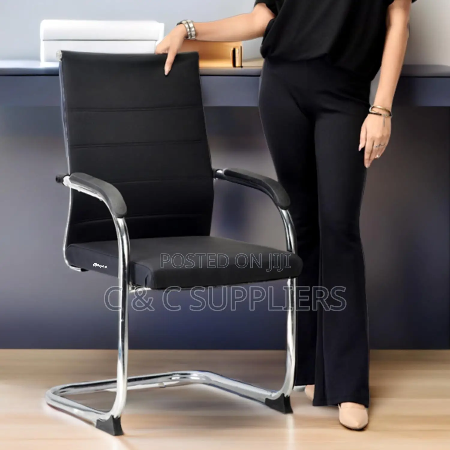 Leather Conference Meeting Chair