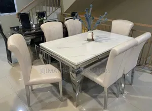 6 Sitter Executive Modern Advanced Marble Dinning Table