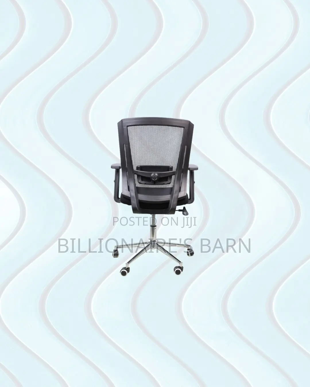 Practical Barn Origin Chair Mid Back Chrome for Smooth Swivel Movement