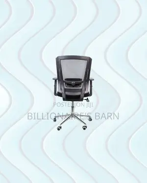 Practical Barn Origin Chair Mid Back Chrome for Smooth Swivel Movement