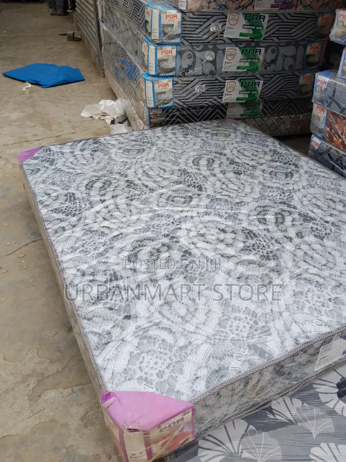 Jumbo Poa 8 Inch 5×6 Comfortable Foam Mattress Quilted