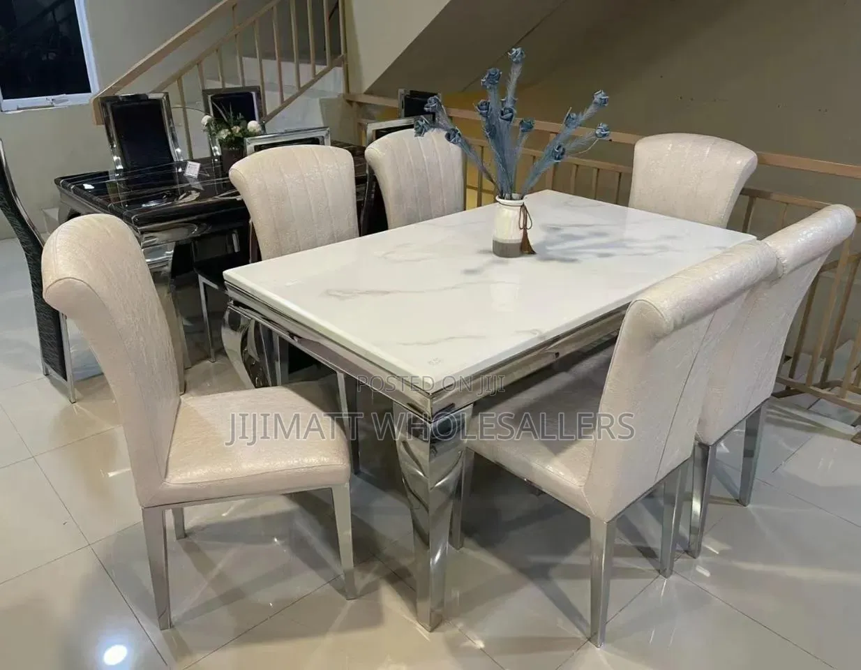 6 Sitter Executive Modern Advanced Marble Dinning Table