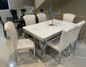 6 Sitter Executive Modern Advanced Marble Dinning Table