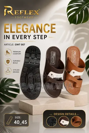 Men Leather Open Shoe