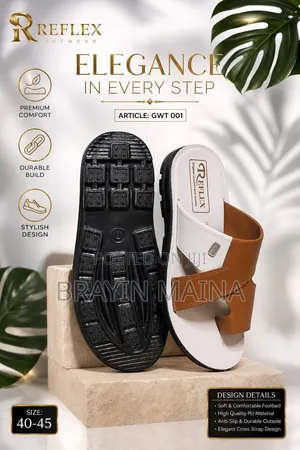 Men Leather Open Shoe