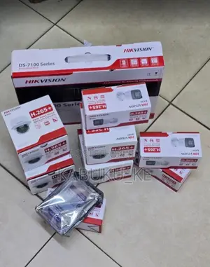 Hikvision 4 2MP IP Network CCTV Cameras Complete System