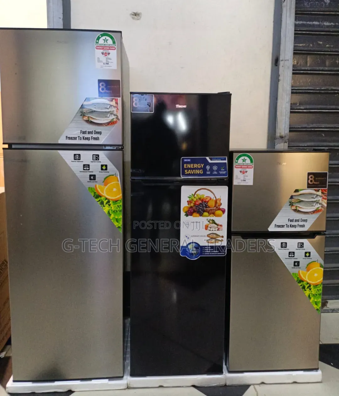Decho 298l Extra Large Capacity Double Door Refrigerator