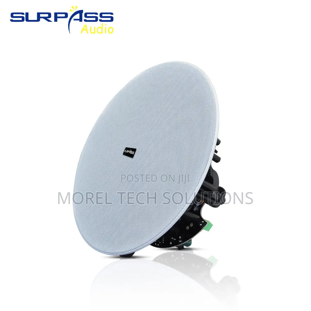 6.5-Inch, 40W Passive Ceiling Speaker With Magnetic Frameless Grill