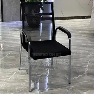 Modern Reception Mesh Chair With Armrest