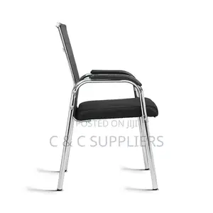 Modern Reception Mesh Chair With Armrest
