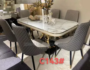 6 Sitter Executive Modern Advanced Marble Dinning Table