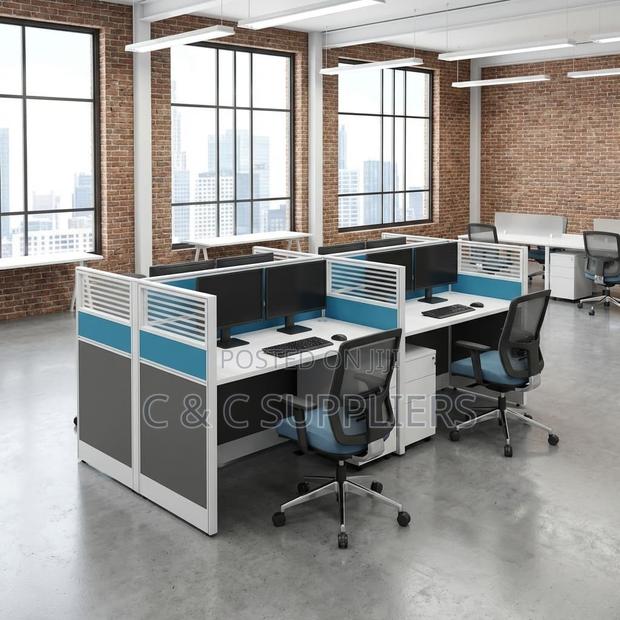 4-Seater Modular Advanced Workstation - thumbnail 3