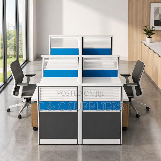 4-Seater Modular Advanced Workstation - thumbnail 5