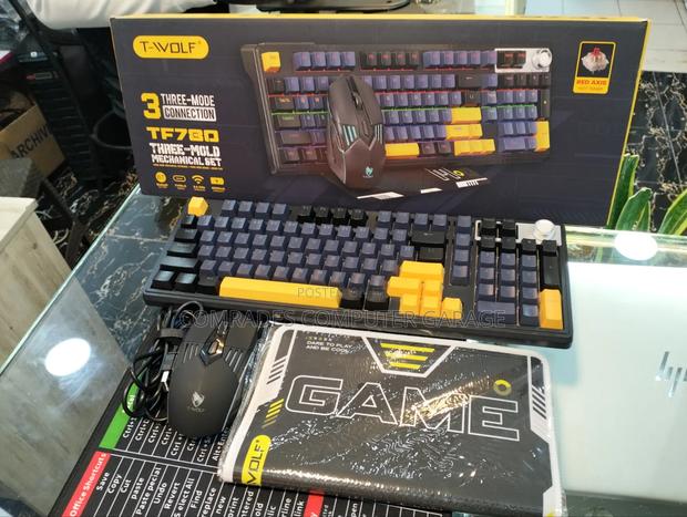T-Wolf TF780 3-Mode Mechanical Gaming Combo in Black - thumbnail 2