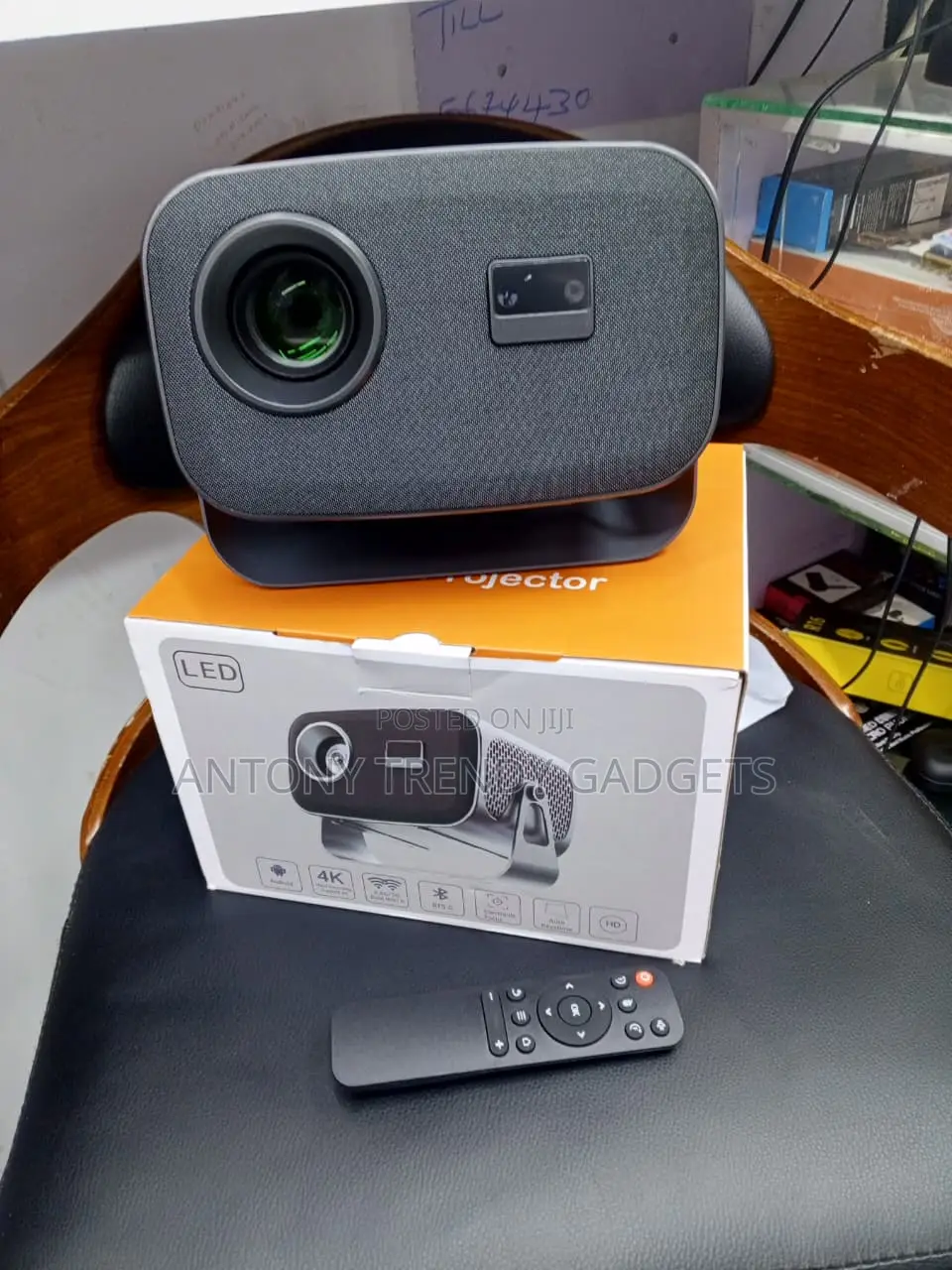 Portable Android 11 Projector 1080P Home Theater WiFi
