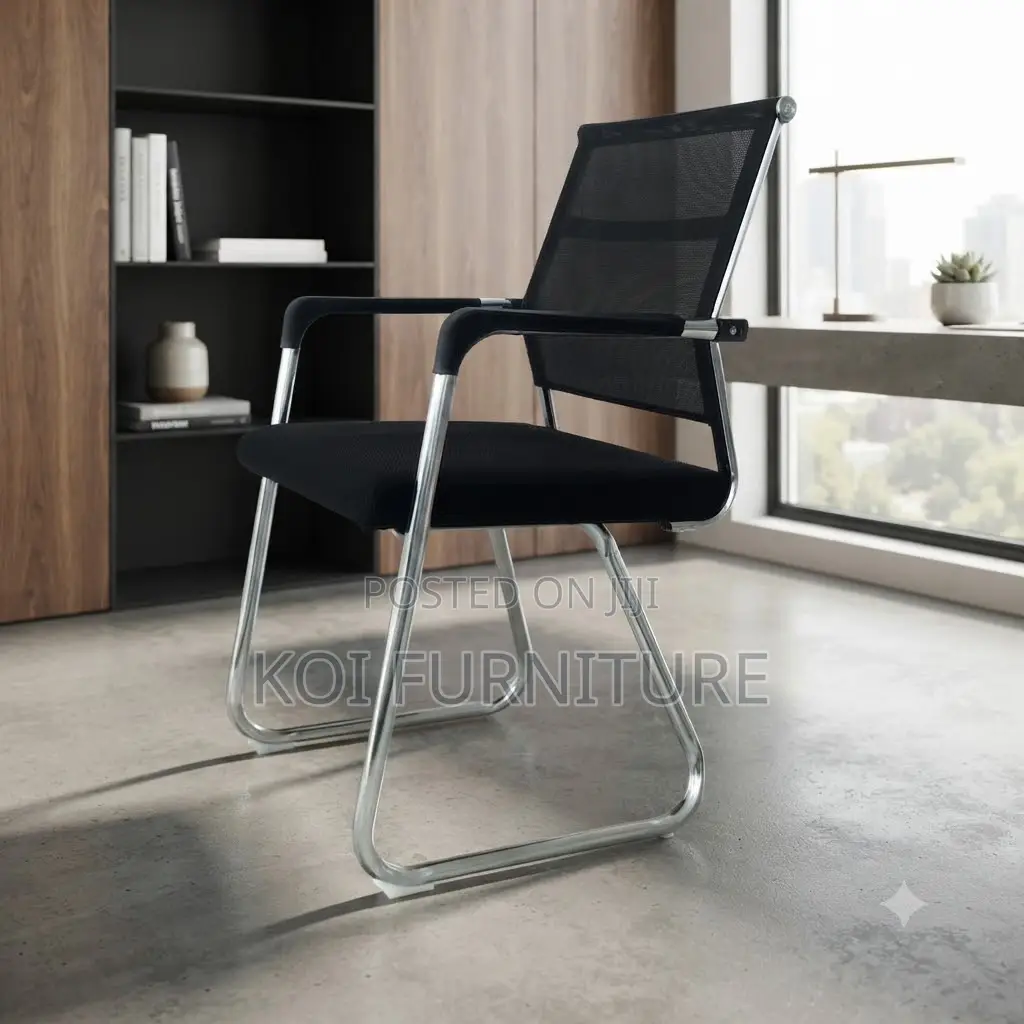 Office Chairs; Visitors Office Chair With Mesh Mid Backrest
