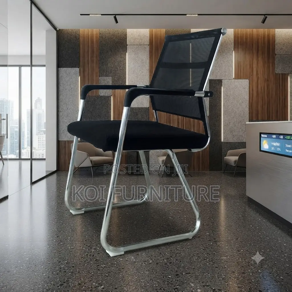 Office Chairs; Visitors Office Chair With Mesh Mid Backrest
