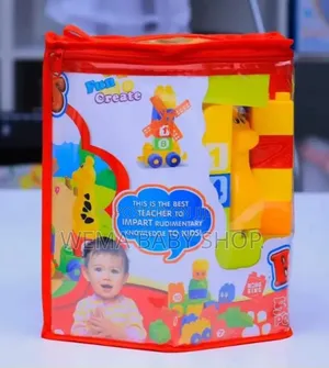 58PCS Jumbo Educational Building Blocks – Fun Meets Learning!
