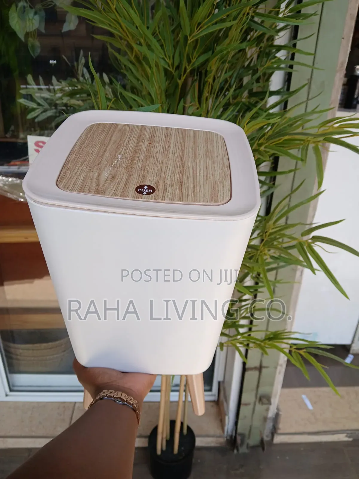 Nordic Rectangular Trash Bin With Lid | Home Office